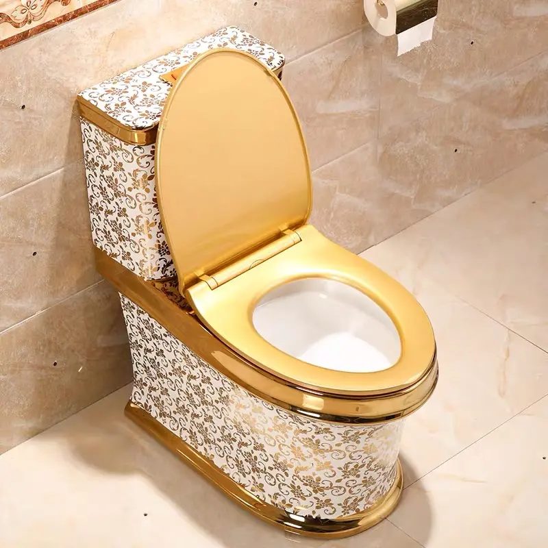 衛生陶器ゴールデンカラーWC便器セラミックゴールドデザイントイレ