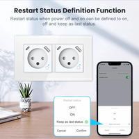 Interrupteur mural et prise en verre standard israélien BAOBEN avec double ports USB + TYPE-C