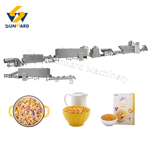 Línea de maquinaria para hacer cereales de desayuno Máquina extrusora de copos de maíz automatizada Fabricante de equipos - Product Image 1