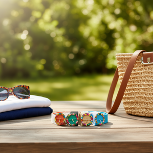 Cintura in PP con fibbia rotonda decorata con perline, larga 5 cm, alla moda, da donna - Product Image 3