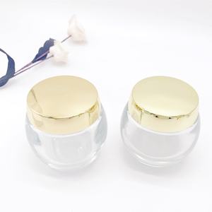 Vente en gros de pots cosmétiques en verre personnalisés de 15g/30g/50g/100g/120g, pots en verre pour crème pour le visage, emballage cosmétique - Product Image 3