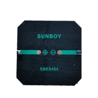 64x64mm 6V70mA Perc petit panneau solaire pour lumière LED bricolage Mini batterie alimentation panneau époxy Module de cellule solaire