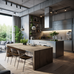 2024 Orient La Vie ai 3D Rendering cho phong cách ý đồ nội thất nhà sáng tạo khái niệm thiết kế căn hộ nội thất phòng khách - Product Image 6