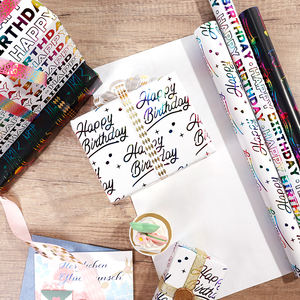 Wholesale High Quality Birthday <b>Tissue</b> Rolls Colorful Gold Packaging <b>Wrapping</b> <b>Paper</b> Roll Uperior Craftsmanship - Product Image 4
