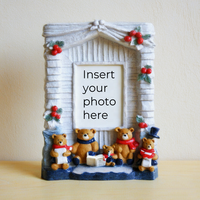 Cadeau Souvenir pour enfants nouveau Design cadre Photo en résine personnalisé ours porte-bonheur cadre Photo décoration de la maison