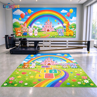2026 LC-wall Floor DX7 Printer Inkjet UV Multi-fungsi 2-in-1 untuk Dinding & Lantai, Pipa & Penggunaan Komersial