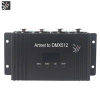 Contrôleur d'éclairage professionnel ArtNet DMX512, adaptateur DMX 4 ports 2048CH, contrôleur à 3 broches, variateur d'intensité, éclairage de discothèque