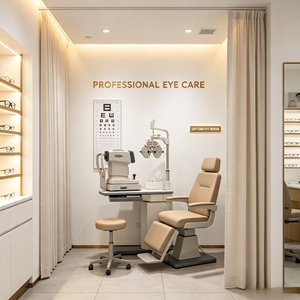 Modern Optical Shop Display Cabinets Simple Led Lighting Eco Friendly Glasses Shelf Custom Furniture Interior Design - Product Image 3