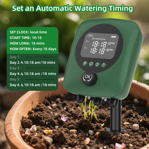 Système d'arrosage à double pompe, irrigation goutte à goutte solaire, 30 plantes en pot, 98 pieds, minuterie numérique, entretien intelligent des plantes - Product Image 4