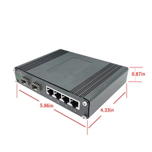 Industrial 4 Port Fast <strong>Ethernet</strong> Switch 2 Fiber 100FX Ports VLAN Support Full-Duplex/Half-Duplex 12-58V DC <strong>for</strong> IP Camera <strong>System</strong> - Product Image 2