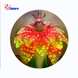 Creative Opening Dance LED Luminous Petal Dance Dress 1 Piece for Women Adults Performance Stage & Dancerwear Bubble + Carton