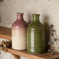 Nouveau Distributeur d'Huile d'Olive en Céramique à Glaçure Réactive Créative OEM ODM, Bouteille de Rangement Rétro Personnalisée pour Sauce Soja, Bouteille en Céramique pour Vinaigre