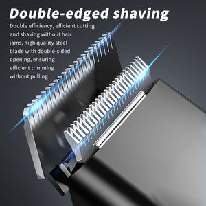 Kit de toilettage pour hommes noirs, tondeuse à cheveux électrique, tondeuse pour les oreilles et le <span class=keywords><strong>nez</strong></span>, accessoires complets pour la <span class=keywords><strong>coupe</strong></span> de cheveux à domicile, la barbe et les poils nasaux - Product Image 2