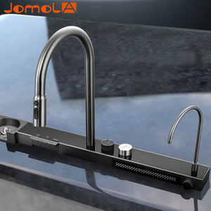 Thép Không Gỉ 304 Nano Màu Đen Duy Nhất Bát <span class=keywords><strong>Topmount</strong></span> Thác Đa Chức Năng Bồn Rửa Nhà Bếp Handmade Bồn Rửa Với Hiển Thị Kỹ Thuật Số - Product Image 6