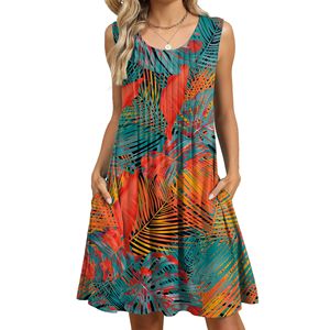 Robe-veste imprimée décontractée pour femmes JAC22 D25027, printemps-été - Product Image 3