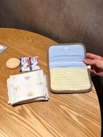 Dompet Wanita Bordir Anjing Kecil Lucu Model Zero Wallet Multi Warna Tas Penyimpanan Portabel Kapasitas Besar