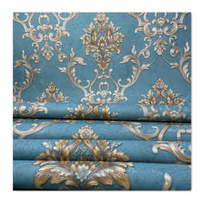 Chinesische Lieferant elegante Tapete blau und grau Tapete 106 Textilablage für den Gebrauch - Product Image 1