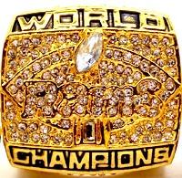 Anillo de Campeonato de los St. Louis Rams de 1999, Chapado en Oro Rosa, Aleación, Venta Directa del Fabricante, Colección de Recuerdos para Fanáticos - Product Image 1