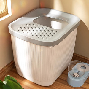 <b>Cat</b> Litter <b>Box</b> Top Entry Extra Large Splash Proof Odor Control Semi Enclosed <b>Cat</b> Supplies - Product Image 1