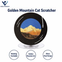 Planche à gratter pour chat en carton ondulé, forme de disque vinyle, sans débris, écologique pour les chats