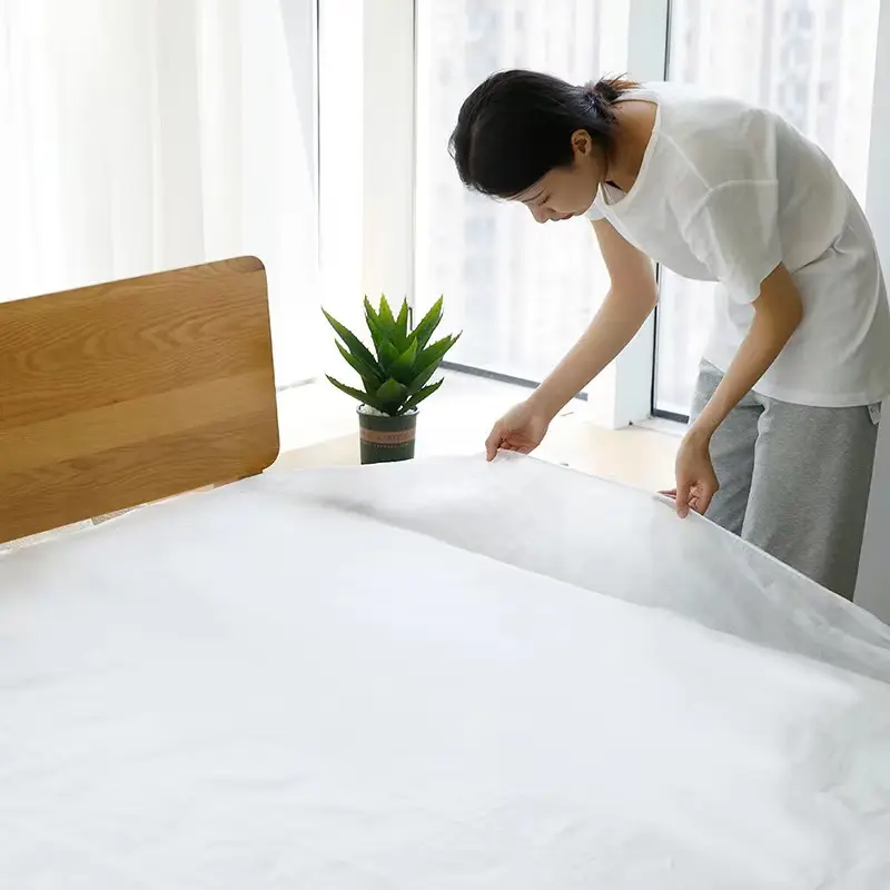 China Fabriek Reizen Wegwerp Niet Geweven Laken Pp Ss Sms Wegwerp Laken Schoonheidssalon Waterdichte Bed Cover