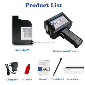 เครื่องพิมพ์อิงค์เจ็ทมือถือเครื่องพิมพ์อิงค์เจ็ทสูงสุดความสูง12.7มม. พร้อมหมึกแห้งเร็วสำหรับวันที่/บาร์โค้ด/หมายเลขล็อต/โลโก้ - Product Image 6