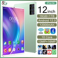 El nuevo 2025 Mini Pad Tablet PC con 16GB RAM 1TB ROM Dual SIM Pantalla de 12 pulgadas y GPS Tarjeta SIM dual Pantalla táctil 5G