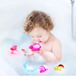 Jouets dinosaures flottants lumineux pour enfants garçons filles anniversaire pour bébés jouets sensoriels <span class=keywords><strong>baignoire</strong></span> préscolaire piscine douche <span class=keywords><strong>jeux</strong></span> - Product Image 5