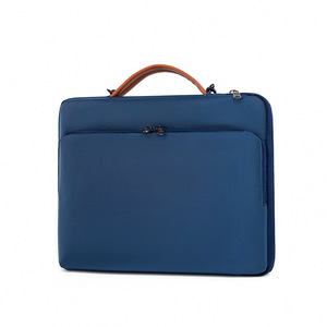 Sac à ordinateur portable imperméable en Oxford, mallette durable, portable, tendance, classique, jeune, de haute qualité, fermeture éclair, mallette en cuir véritable - Product Image 2