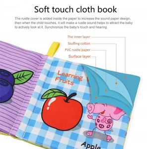 Sách vải giáo dục sớm bán chạy nhất nhà máy, sách vải mềm cho bé, sách vải giặt được cho trẻ em - Product Image 4