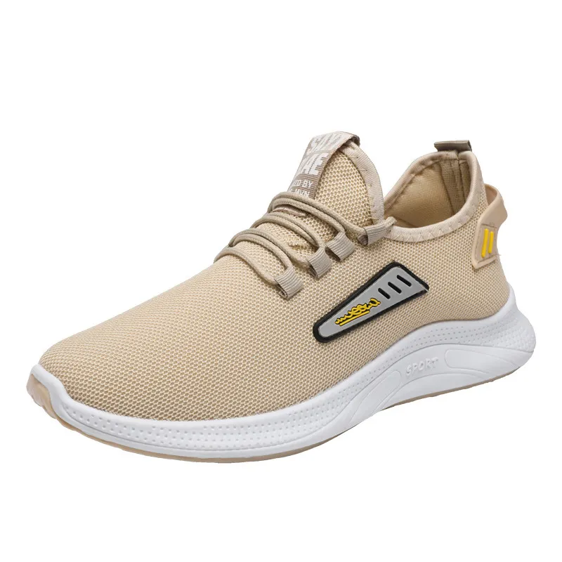 Black Light Sport Wholesale Shoes for Men Chinese Supply Yellow Fashion Injection Molding Sneaker