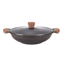 Poêle de cuisine en aluminium forgé pour restaurant Poêle de service 28cm