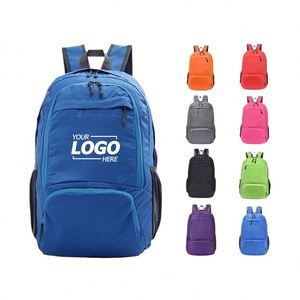 Mochila Ligera Plegable para Senderismo y Viajes, Mochila Impermeable para Actividades al Aire Libre con Logotipo Personalizado, Bolsa Deportiva Promocional Compacta - Product Image 1