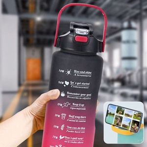 <b>Drinking</b> Water Bottle with Times to Drink and <b>Straw</b> Motivational with Carrying Strap Leakproof BPA & Toxic Free - Product Image 5
