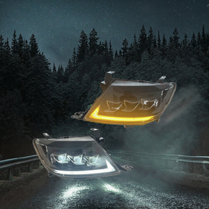 Faro LED de 3 Lentes con Luz Blanca Cálida de 12V y Señal de Dirección para Toyota <span class=keywords><strong>Vigo</strong></span> 2004-2011, Nuevo - Product Image 3