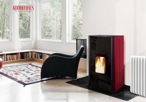 Estufa de <span class=keywords><strong>Pellets</strong></span> Hidro CR-11 13.3KW - Sistema de Calefacción Central Moderno Independiente para Radiadores y Suelo Radiante para Hoteles y Villas - Product Image 4