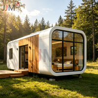 JJM Módulo de Oficina y Vivienda al Aire Libre, Cabaña Tipo Apple, Diseño Modular Personalizado, Casa Prefabricada