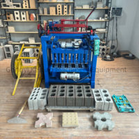 Machine à fabriquer des briques rapide et stable, très vendue à Kinshasa, utilisant des pierres et du sable, machine à fabriquer des briques