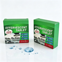 Comprimé effervescent nettoyant pour vitres de voiture, élimine la saleté et les résidus d'insectes pour le nettoyage du pare-brise de voiture, OEM