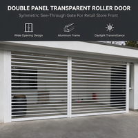 Porte à enroulement en aluminium ignifugée de qualité industrielle pour sortie de secours, couloir et zone de protection incendie