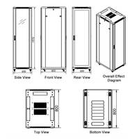 Armoire Réseau FINEN 18U-42U, Rack Serveur de Centre de Données sur Pied, Personnalisable pour Vente en Gros FCL/LCL, Garantie 1 An