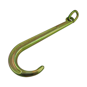 8'' and 15'' Tow <strong>J</strong> <strong>Hook</strong> Yellow Chrome with Ring - Product Image 1