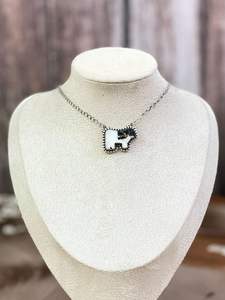 Collier lariat en argent sterling fait main avec pierres turquoise et pierres multiples, design animal élégant - Product Image 4