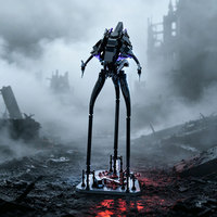 Funbuild - Juego de Bloques de Construcción de Robots Mecánicos de Múltiples Patas, Estilo Extraterrestre, Ciencia Ficción