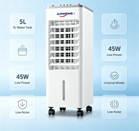 Ventilateur évaporatif portable à faible bruit, 3 vitesses, avec purificateur d'air, économie d'énergie, électrique, pour utilisation en voiture, minuterie incluse