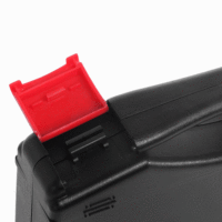 Mallette à outils en plastique Mallette pour instruments de sécurité Boîte extérieure avec logo de support en mousse prédécoupée