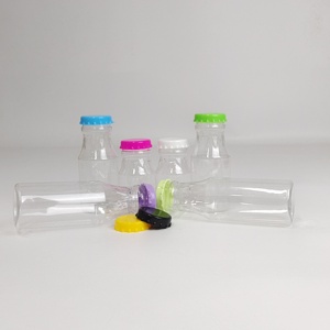Botella de goma vacía de 90mL, 140Ml, 190Ml, 3,5, 7, 14g, latas de leche y café transparentes, contenedor de plástico PET para <span class=keywords><strong>pastillas</strong></span> con tapa colorida - Product Image 2