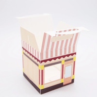Boîte de papier à poignée pliable pour emballage de frites de poulet frit de collation de bonbons