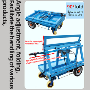 <span class=keywords><strong>Chariot</strong></span> de transport électrique portable à quatre roues en acier pour dalles de granit, de marbre et de verre, <span class=keywords><strong>chariot</strong></span> à cadre en L - Product Image 5