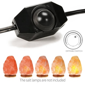 Đèn Bàn Có Thể Điều Chỉnh Độ Sáng Himalaya Salt Đèn Dây Crystal Stones <span class=keywords><strong>E14</strong></span> E12 Chủ Bóng Đèn Đèn Bàn Cáp Điện - Product Image 4